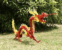 Laser Cut 3d Puzzle Red Dragon Template Free DXF File