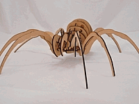 Laser Cut 3d Puzzle Spiderasaur Template Free DXF File
