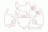 Laser Cut 3d Puzzle Tbear Rocker Template Free DXF File