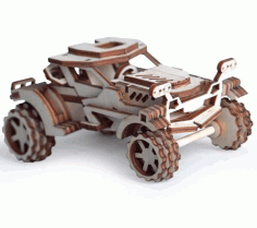 Laser Cut 3d Puzzle Toy Car Free Vector File