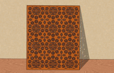 Laser Cut Abstract Grill Jali Design Wood Free Vector File