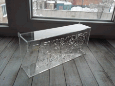 Laser Cut Acrylic Decorative Box With Lid Template Free DXF File