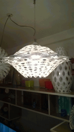 Laser Cut Acrylic Hanging Lamp 1 Mm Free Vector File