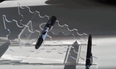 Laser Cut Acrylic Pen Holder Display Stand 3mm Free DXF File, Free Vectors File