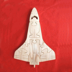 Laser Cut Airplane Jigsaw Puzzle Free Vector File