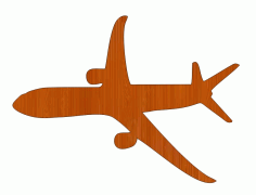 Laser Cut Airplane Wood Cutout Free Vector File