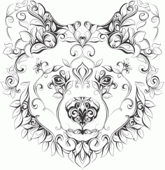 Laser Cut Animal Line Art Free DXF File