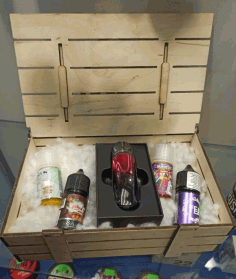 Laser Cut Army Crate Box Military Gift Boxes Free DXF File