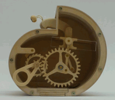 Laser Cut Bank Mechanical Snail Drawing Free DXF File