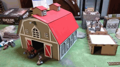 Laser Cut Barn Free DXF File