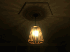 Laser Cut Basic Lampshade 4mm Plywood Free DXF File