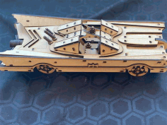 Laser Cut Batmobile Car 3d Puzzle Toy Car Model Free Vector File
