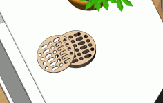Laser Cut Beautiful Design Coasters Free DXF File