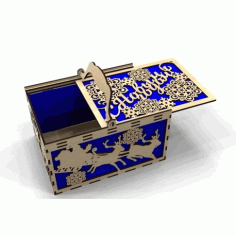Laser Cut Beautiful Eve Box Template Free Vector File