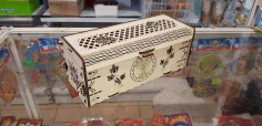Laser Cut Beautiful Wooden Box Free Vector File, Free Vectors File