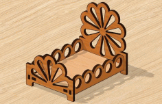 Laser Cut Bed For Barbie Doll Free Vector File