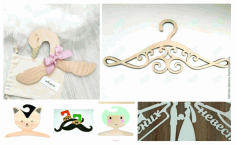 Laser Cut Bee Custom Hanger For Kids Room Template Free Vector File
