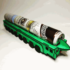Laser Cut Beer Can Holder Ballistic Missile rt-2pm2 topol-m Shaped Free Vector File