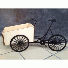 Laser Cut Bicycle Box Free DXF File