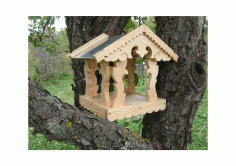 Laser Cut Bird Feeder Free DXF File
