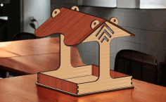 Laser Cut Bird Feeder Idea Wooden Bird House Design Free DXF File