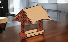 Laser Cut Bird Feeder Wooden Hanging Free Vector File