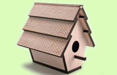 Laser Cut Bird House Free Vector File