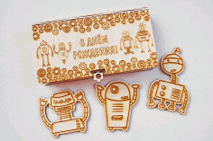 Laser Cut Birthday Wooden Box Free Vector File