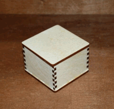 Laser Cut Blank Jewelry Box Blank Unfinished Wooden Box Free Vector File, Free Vectors File