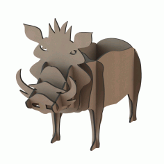 Laser Cut Boar Tv Remote Controller Stand Holder Free Vector File