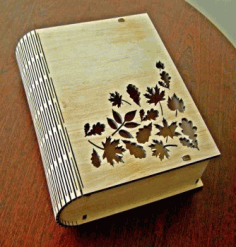 Laser Cut Book Box With Living Hinge Free Vector File, Free Vectors File