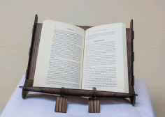 Laser Cut Book Holder Free DXF File