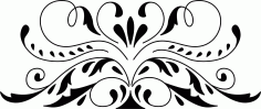 Laser Cut Border Design Panel Pattern Free DXF File