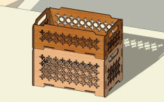 Laser Cut Box Stackable Storage Organizer Boxes Free Vector File