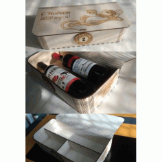 Laser Cut Box With Living Hinge Lid Free DXF File
