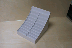 Laser Cut Business Card Organizer Display Stand Free Vector File, Free Vectors File
