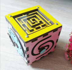 Laser Cut Busy Box Toy For Kids Free Vector File