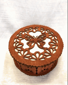 Laser Cut Butterfly Box Download Free Vector File, Free Vectors File