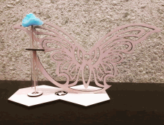 Laser Cut Butterfly Glass Planter Test Tube Flower Pot Free Vector File