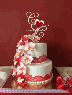 Laser Cut Cake Topper Free DXF File