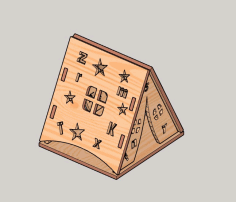 Laser Cut Camp Tealight House Night Light Tent Design Home Free DXF File