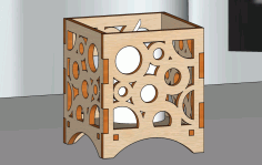 Laser Cut Candle Holder Lamp Plywood Tea Light Lantern Votive Gift Wood Free Vector File
