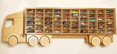 Laser Cut Car Storage Truck Free Vector File