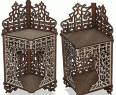 Laser Cut Carved Shelf 6mm Free Vector File