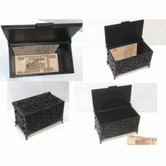 Laser Cut Carved Wooden Box Template Free Vector File