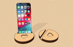 Laser Cut Cell Phone Stand Free DXF File, Free Vectors File