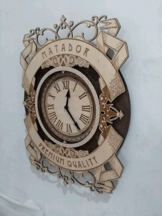 Laser Cut Chasy – Wall Clock Free Vector File