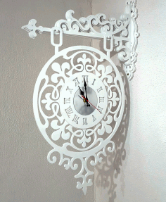 Laser Cut Clock Console Free Vector File