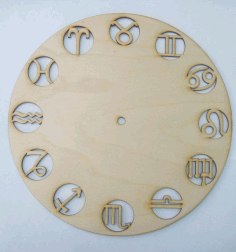 Laser Cut Clock Drawing Free Vector File