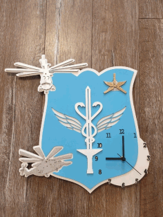 Laser Cut Clock Free Vector File